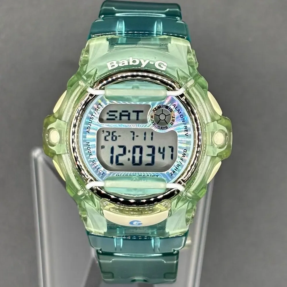 Casio Baby-G BG169R Turquoise Clear Digital Shock Resistant 200M Women’s Watch